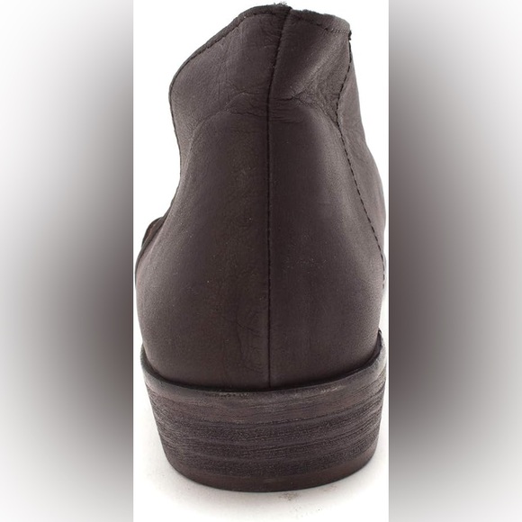 Free People Black Leather Wrap Bootie Sandals - Picture 9 of 16